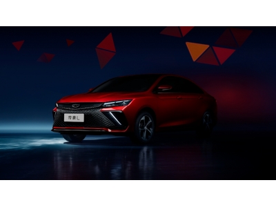 吉利首款“能量风暴”新设计风格轿车——帝豪L黑棚图曝光